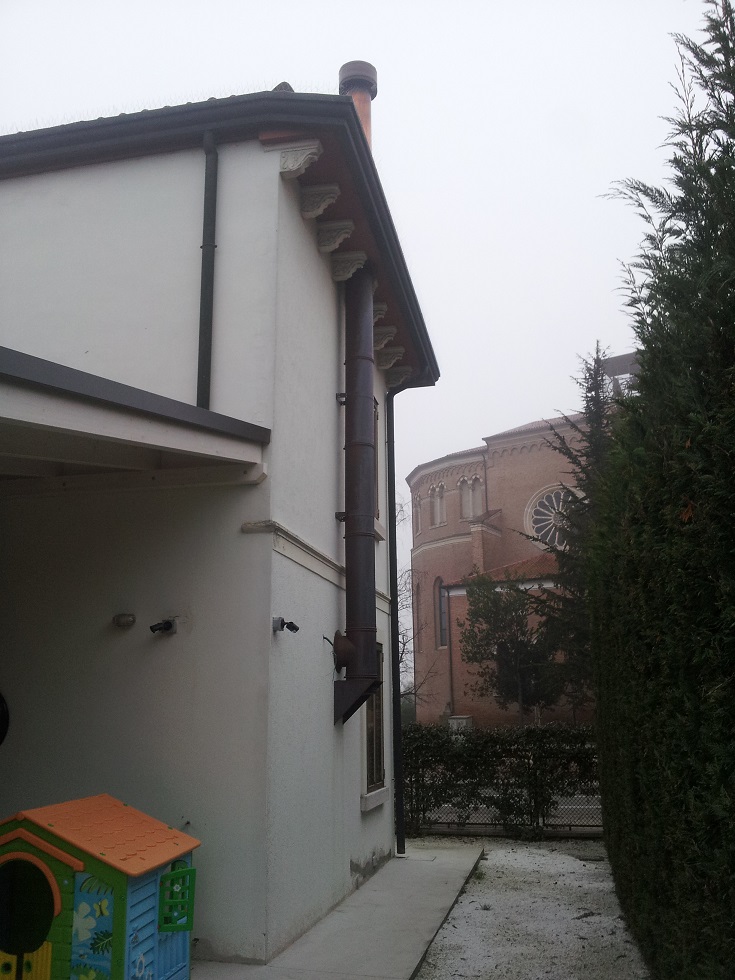 Canna in rame doppia parete per caminetti a legna e pellet